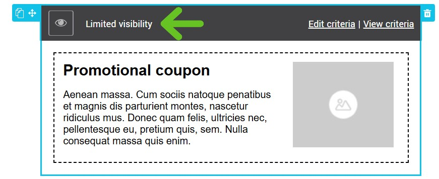 Limited visibility indicator