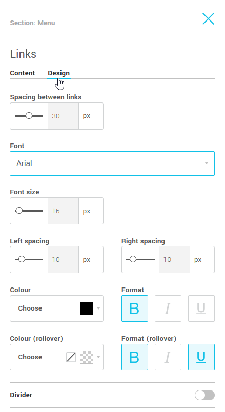 Design of your links
