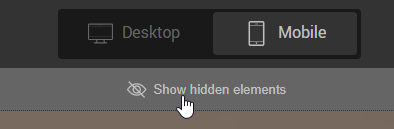 Show hidden elements
