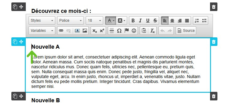 S&eacute;lectionner un endroit pour ins&eacute;rer l'ancre