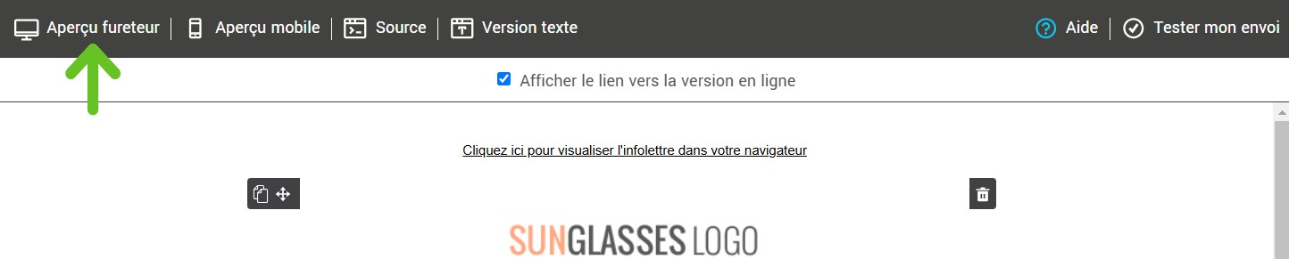 Aper&ccedil;u fureteur
