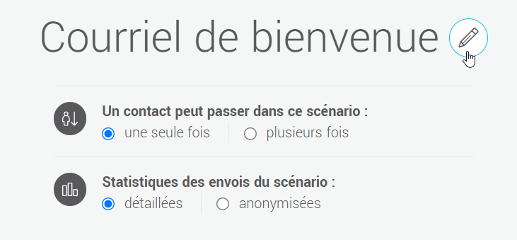 Modifier le nom du sc&eacute;nario