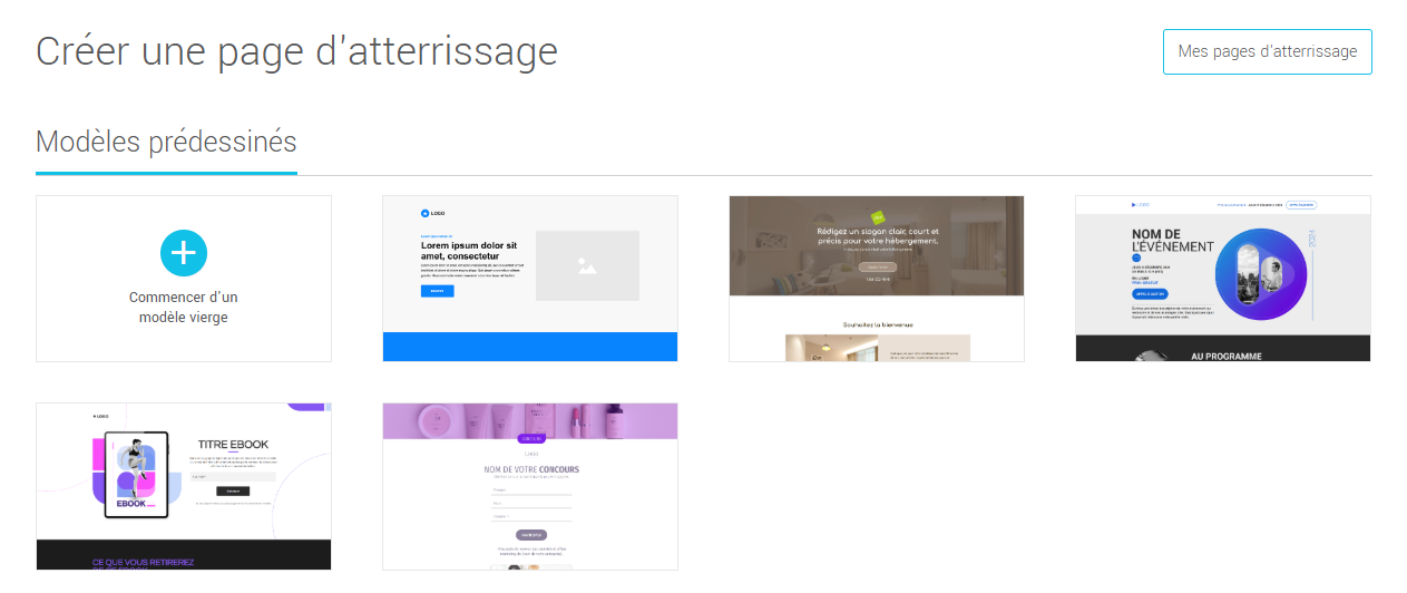 Mod&egrave;les pr&eacute;dessin&eacute;s