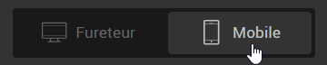 Cliquez sur Mobile puis s&eacute;lectionnez votre &eacute;l&eacute;ment de liste &agrave; puces