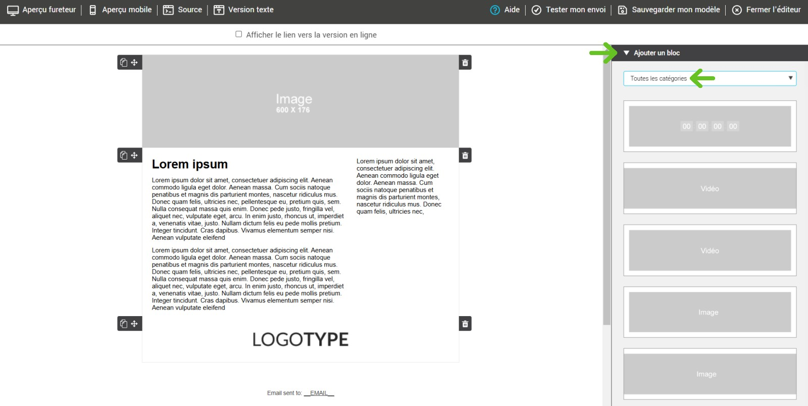 Toutes les cat&eacute;gories