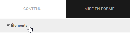 S&eacute;lectionner &Eacute;l&eacute;ments